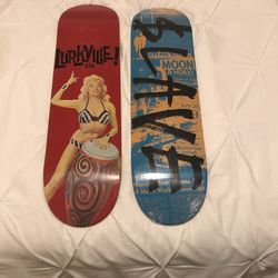 Lurkville! And Slave Skate Decks