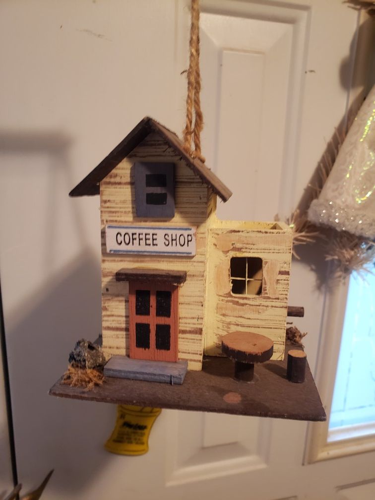 Decor Birdhouse Coffee Shop