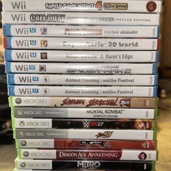 Nintendo Wii & Nintendo Wii U & Xbox 360 Games (Brand New Sealed) 