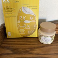 BEEKMAN 1802 MILK COMPRESS FACE MASK & COCONUT CREAM BODY MILK SCRUB 