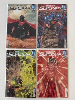 Absolute Superman #1, #2, #3, #4 Cover A, 1st Print NM Condition