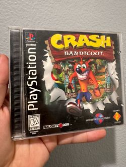 Crash Bandicoot PS1 Black Label CIB