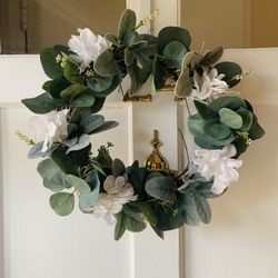 Lamb’s Ear and Eucalyptus Greenery Wreath - REDUCED 