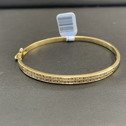 14kt Diamond Bangle 