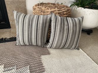 Pair of down filled pillows