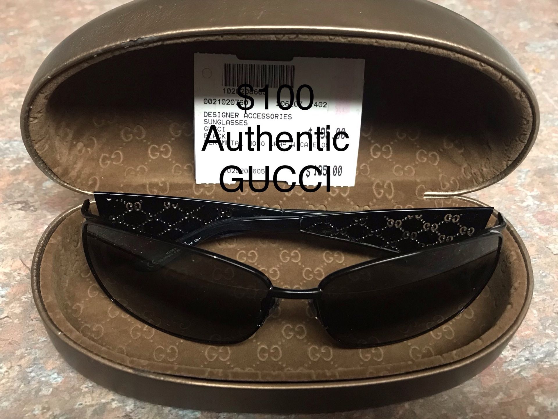 Authentic Gucci Sunglasses with case