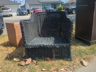 Wicker outdoor / outside chair