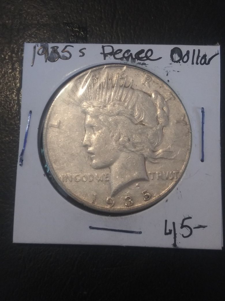 1935 S Peace Silver Dollar.