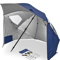 Sport-Brella Premiere XL UPF 50+ Umbrella Shelter for Sun and Rain Protection
