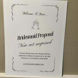 Bridesmaid Proposal Board