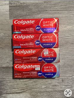 Colgate Optic White Purple Toothpaste 3.8 Oz $4 Each