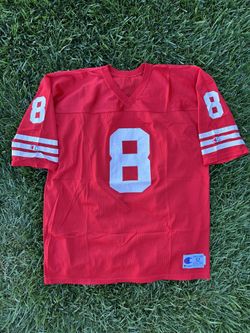 Vintage Champion NFL SF 49ers Steve Young #8 Jersey made in USA sz 52