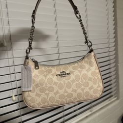 Light Beige Coach Purse Brand New With Box 