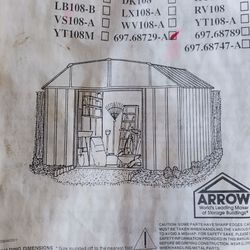 Arrow 10 X 8 Metal Shed