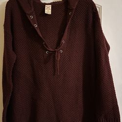 Women Burgandy Sweater Size 8-10