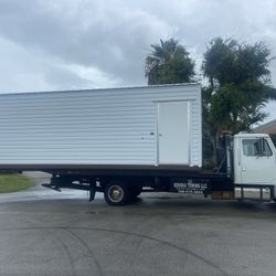 Shed Relocated ,,, Movemo Casita De Patio Container Rv 