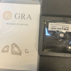 Moissanite sliver 1ct Diamond Ring