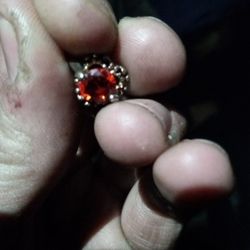 9 Carat Ruby Heart Shaped Ring