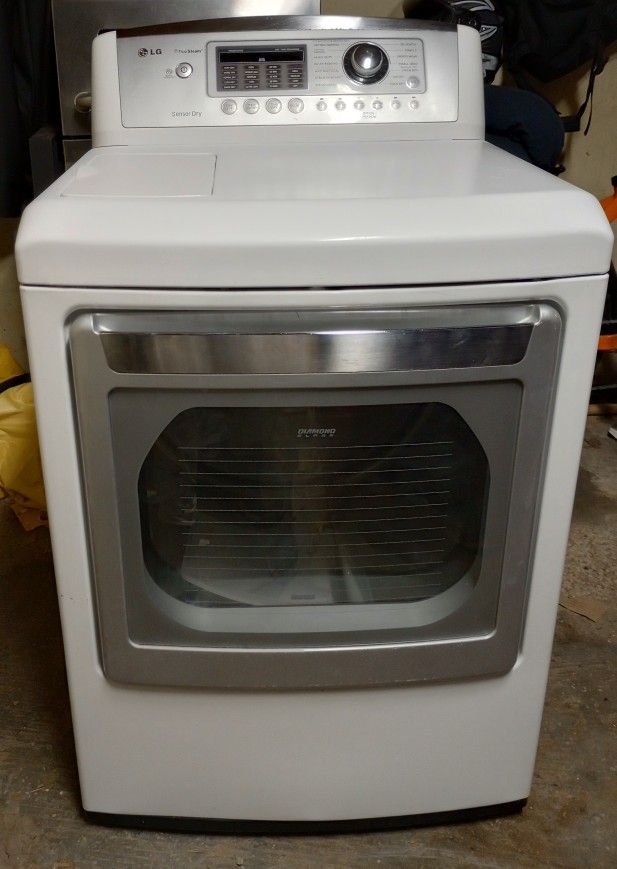 LG Gas Dryer with Steam Feature for Refreshing Wrinkled Garments