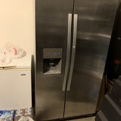Whirlpool Side By Side Fridge Stainless Still