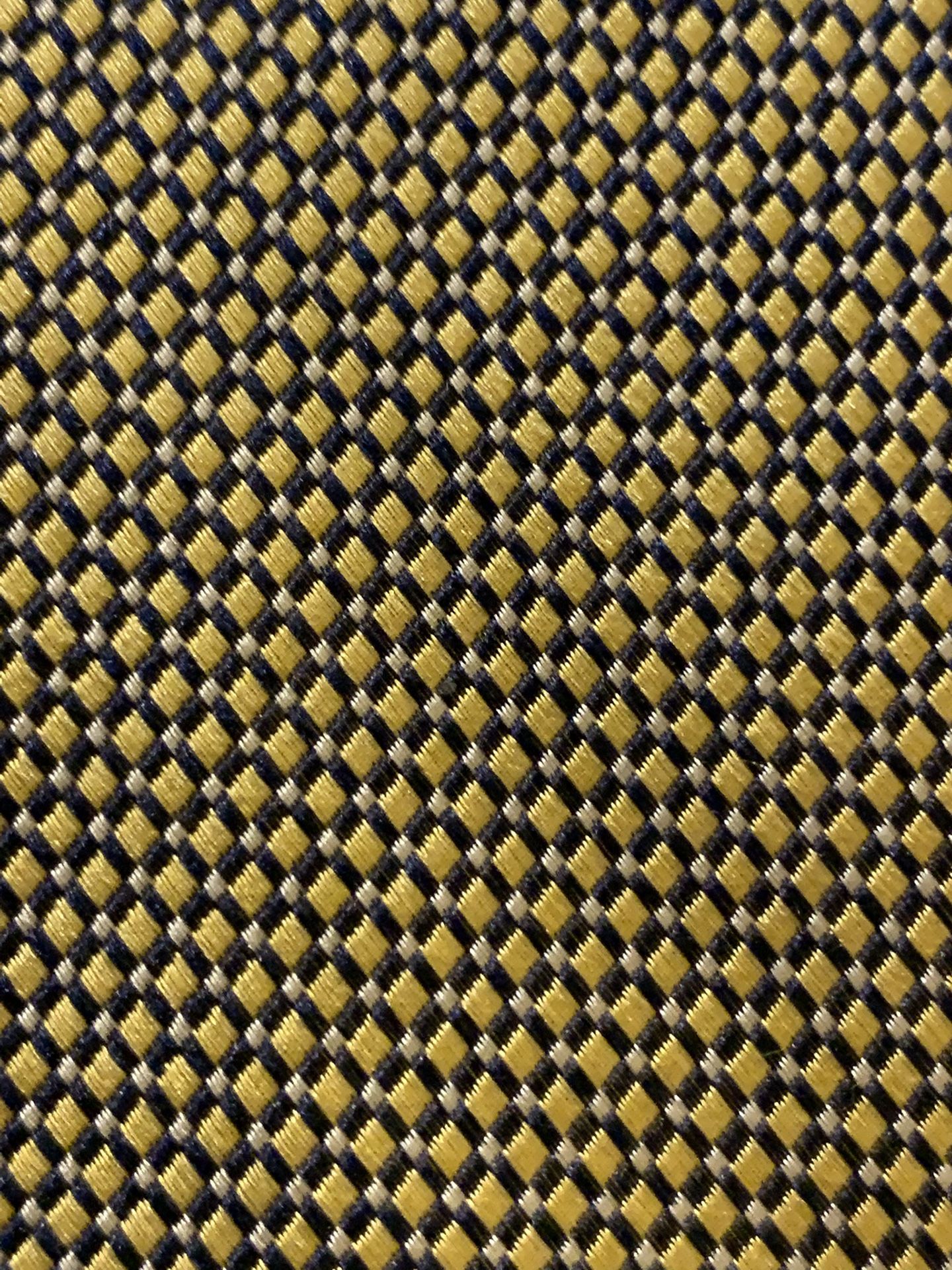 Men’s Nautica Brand Tie Is Gold, Blue Small Design