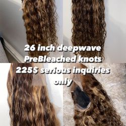 Wig Human Hair Deep Wave