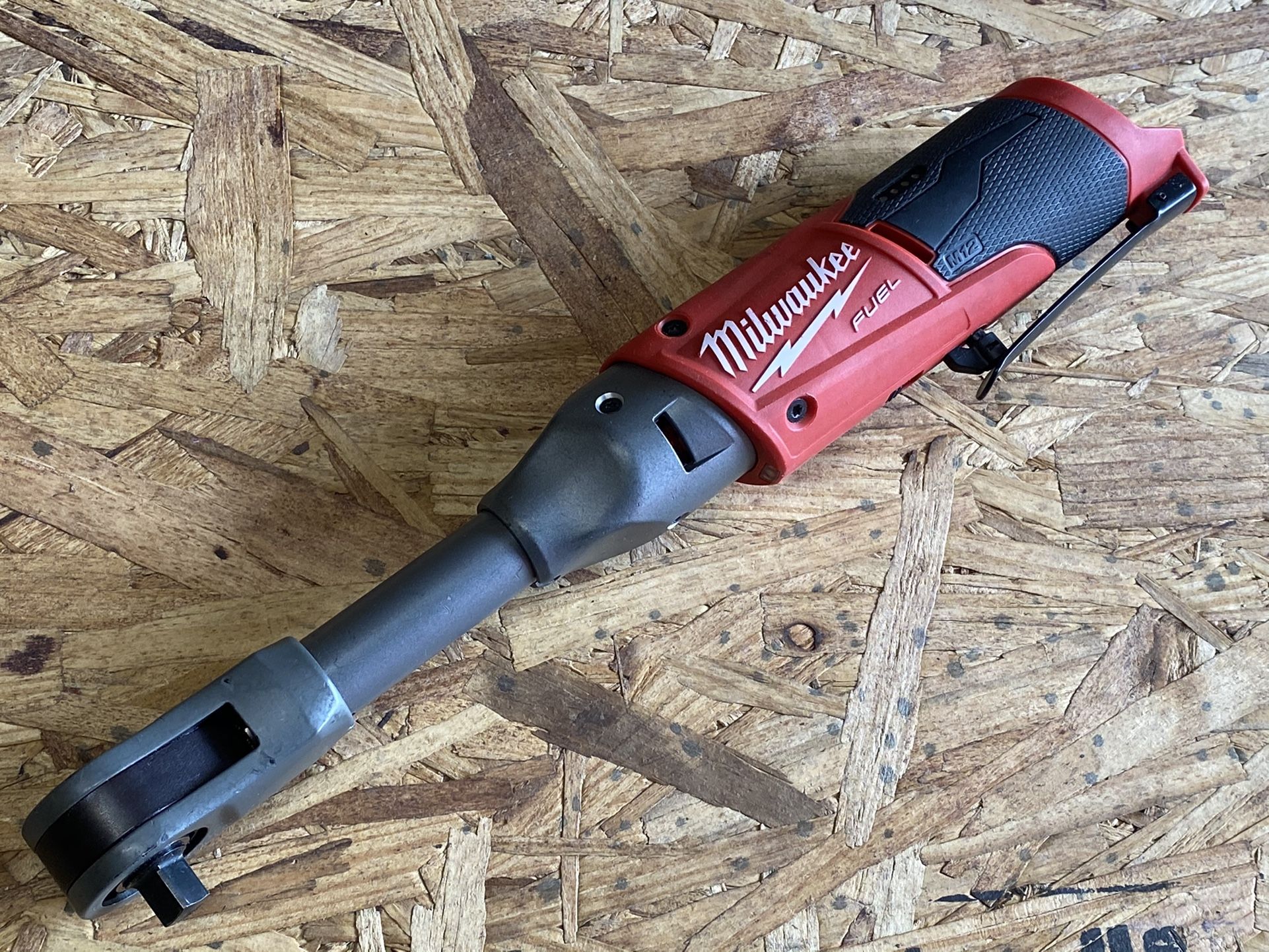 Milwaukee M12 FUEL 12-Volt 3/8 in. Lithium-Ion Brushless Cordless Extended Reach Ratchet (Tool-Only)