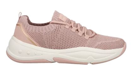 Easy Spirit Power8 Pink Knit Lace Up Athletic Walking Sneakers Size 12M
