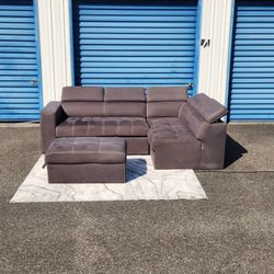 Sleeper Sofa + Ottoman + Storage FREE DELIVERY 
