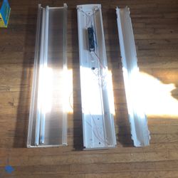 Fluorescent Wrap Around Light Fixtures X 3