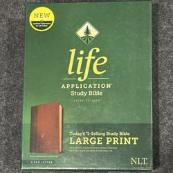 NLT Life Application Study Bible Large Print by Tyndale