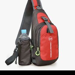 Colorful Sling Bag With Water Bottle Slot