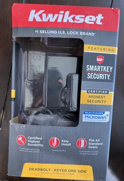 Kwikset Matte Black Deadbolt