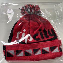 Rip City NBA Portland Blazers Beanie Two sided