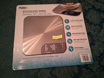 Polder stainless steel digital kitchen scale