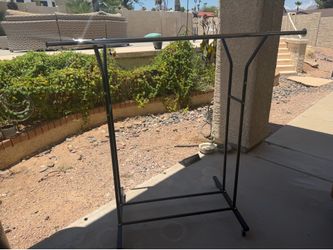 New double row clothes rack