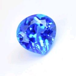 3.25 Ct Loose Blue Zoisite Tanzanite-Like Excellent Pear Cut Heated Gemstone. This 3.25 ct loose blue Zoisite Tanzanite-like gemstone is a stunning pi