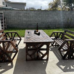 Wood Patio Set