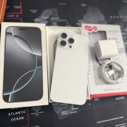 Apple iPhone 16 Pro Max White  1TB Factory Unlocked Open Box Mint Smartphone Rare! 100%