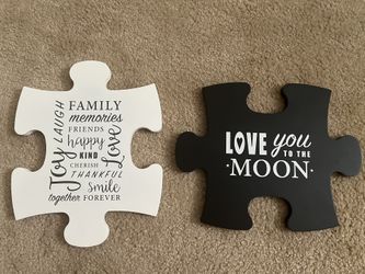 Puzzle Piece Decorative Signs