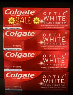 (PACK OF 4) COLGATE OPTIC WHITE TOOTHPASTE