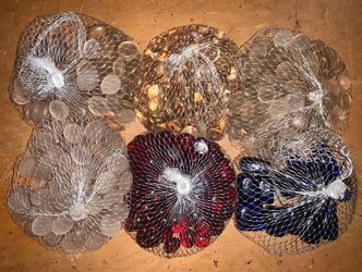 6 Bags Of Assorted Gem Rocks/Stones