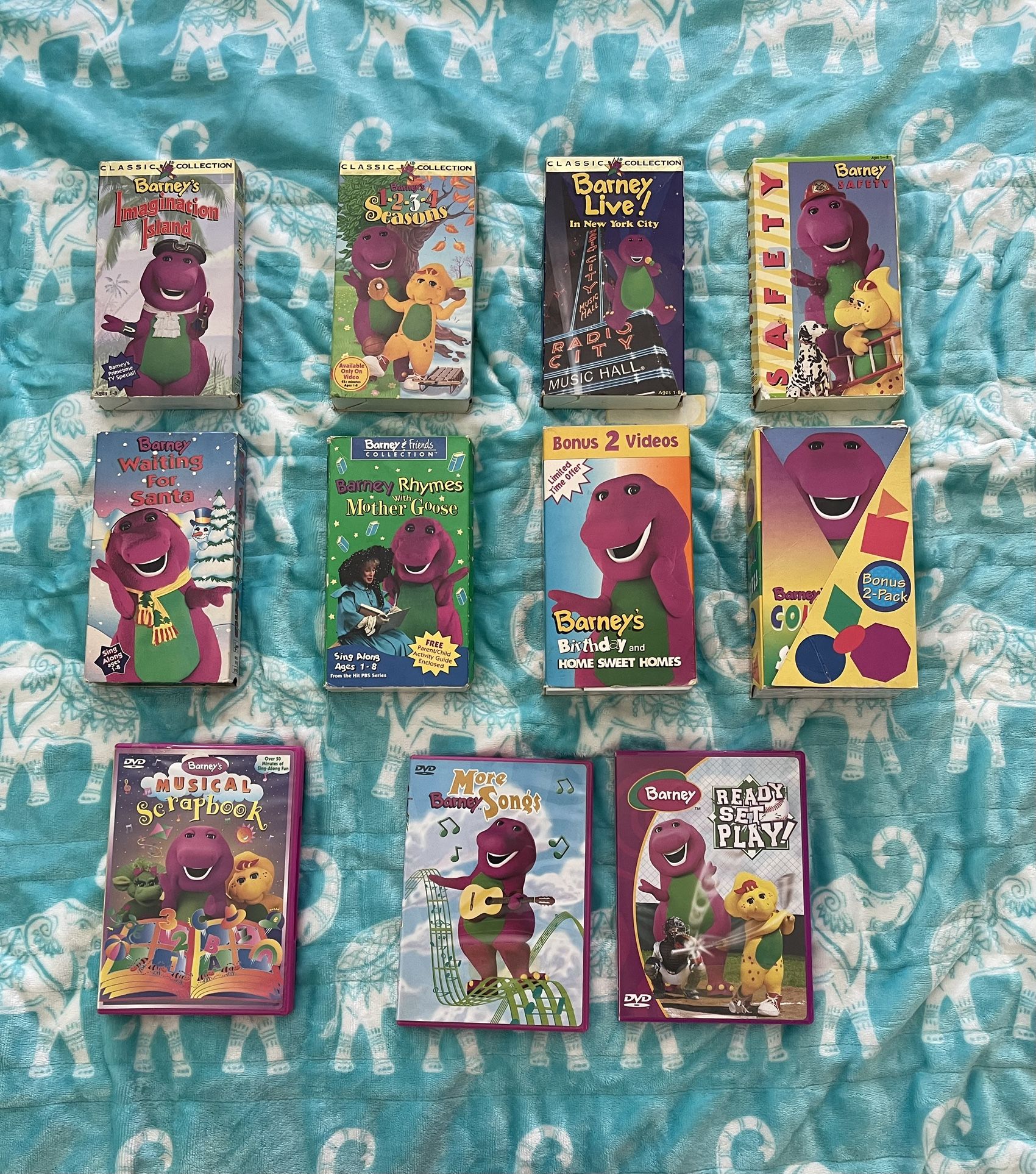 Barney VHS Videos and DVD’s (BEST OFFER)