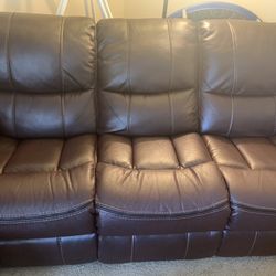 Leather Couch & Love Seat 