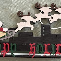Santa & Sleigh Table Decoration-Laser Cut