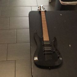 Guitar Black Body W/ Brown Neck
