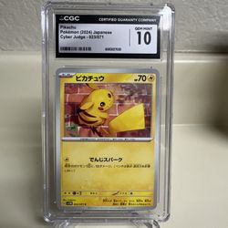 CGC 10 Pikachu 023/071 Cyber Judge sv5M Pokemon Card