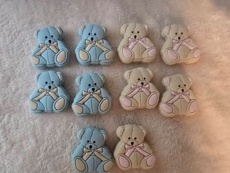 Teddy Bear Silicone Focal Beads