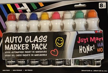 Auto Glass Markers 8 Pack
