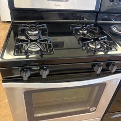 WHIRLPOOL STAINLESS GAS STOVE 